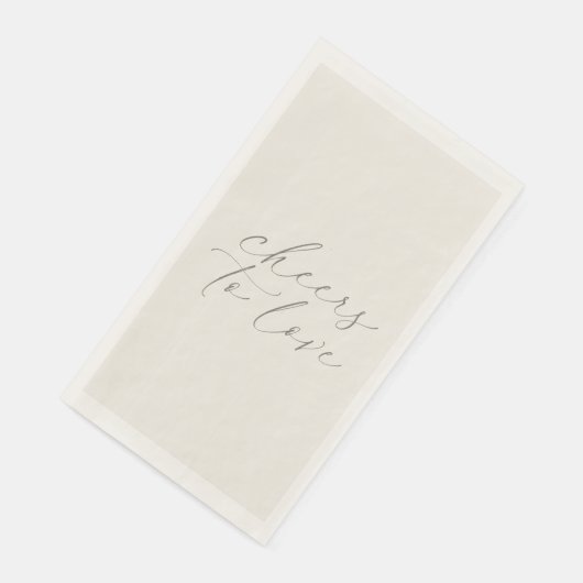 Neutral Wedding Guest Towels “Cheers to Love” (コーナー)