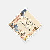 Neutral Western Cowboy Baby Shower スタンダードカクテルナプキン (角)