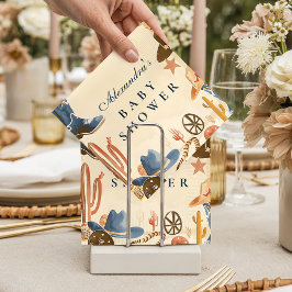 Neutral Western Cowboy Baby Shower スタンダードカクテルナプキン