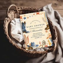 Neutral Western Cowboy Baby Shower