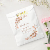 Neutral Wildflower Boho Baby Shower Thank You フェイバーバッグ (封をした状態)