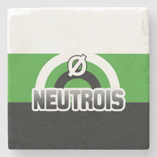 NEUTROISのプライドの虹 ストーンコースター (正面)