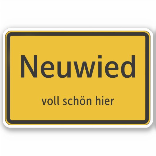 Neuwied Aufkleber Sticker Autoaufkleber シール (正面)