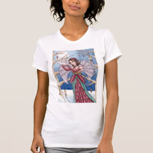 Neva -クリスマスの天使のワイシャツ tシャツ