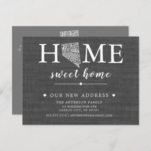 NEVADA州の移動案内ポストカード 案内ポストカード (正面/裏面)