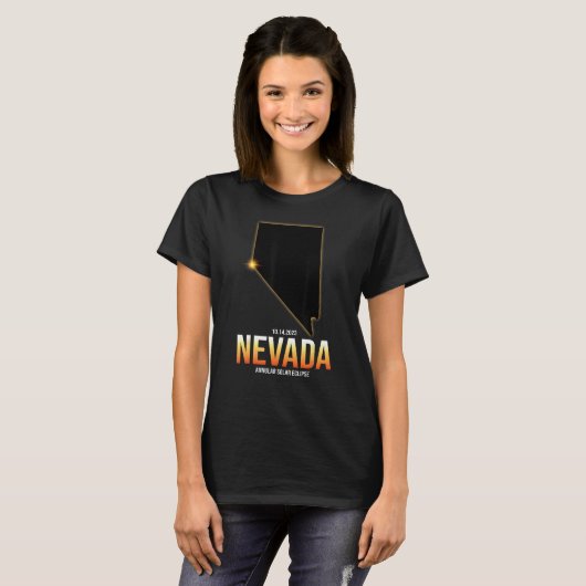 Nevada America State Annular Solar Eclipse 2023 As Tシャツ (正面フル)
