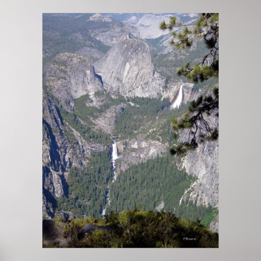 Nevada and Vernal Falls (Poster) ポスター (正面)