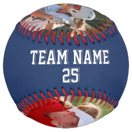 Nevada Bleu Blanc Personnalisé 2 photos ソフトボール