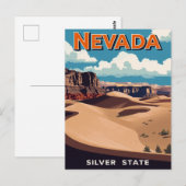 Nevada Desert Landscape ポストカード (正面/裏面)