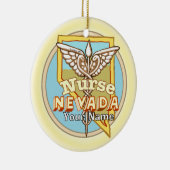 Nevada Nurse Caduceus  Ornament  セラミックオーナメント (右)