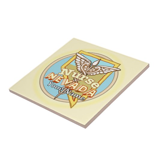 Nevada Nurse Caduceus Tile タイル (側面)
