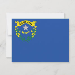 Nevada State Flag Battle Born ポストカード
