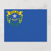 Nevada State Flag Battle Born ポストカード (正面)