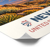 Nevada USA – Vintage Travel Poster ポスター (角)