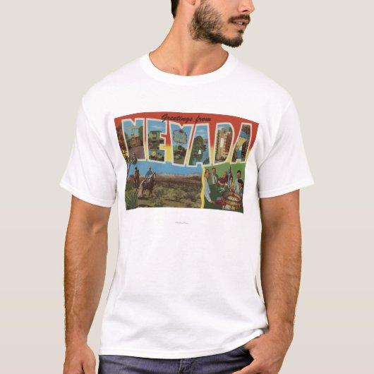 NevadaLargeの手紙ScenesNevada 2 Tシャツ (正面)