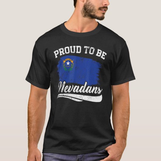 Nevadans Usa America Nevadians I Love誇りを持ったへ Tシャツ (正面)