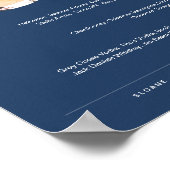 NEVEネイビーシグネチャードリンク結婚のバーサイン ポスター (角)