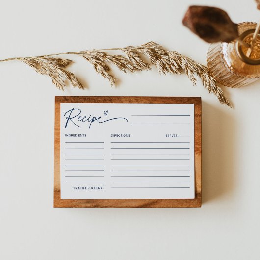 NEVEミニマルレシピカードブライダルシャワー 招待状