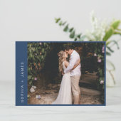 NEVE ミニマル Elopement結婚の発表 招待状 (スタンド正面)