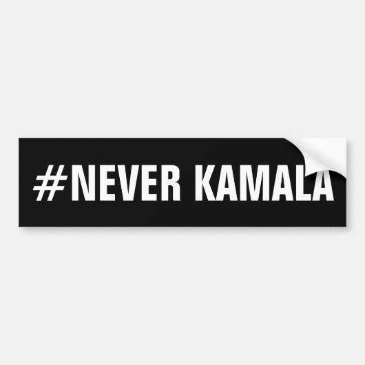 #NEVERカマラ バンパーステッカー (正面)
