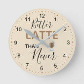 Neverラテよりも優れたおもしろい引用文 ラウンド壁時計 (正面)