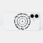 Never ストップ.. 感動的 Graphic T-Shirt iPhone 16ケース (裏面横)