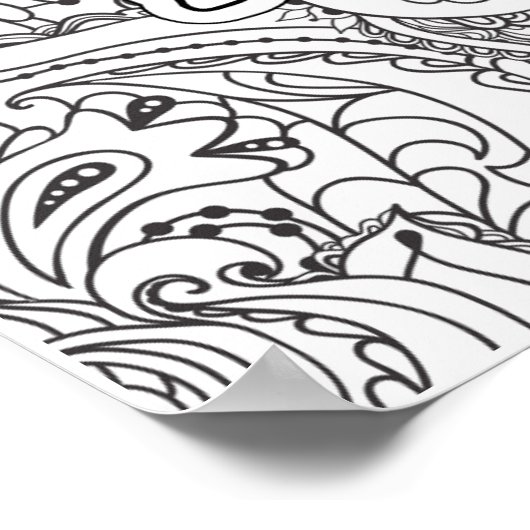 Never ストップ Dreaming Coloring Poster ポスター (角)