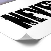 Never ストップ Trainingやる気を起こさせる Poster ポスター (角)