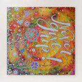 Never 与え Upかわいらしフローラ感動的トレンディー ジグソーパズル (横)