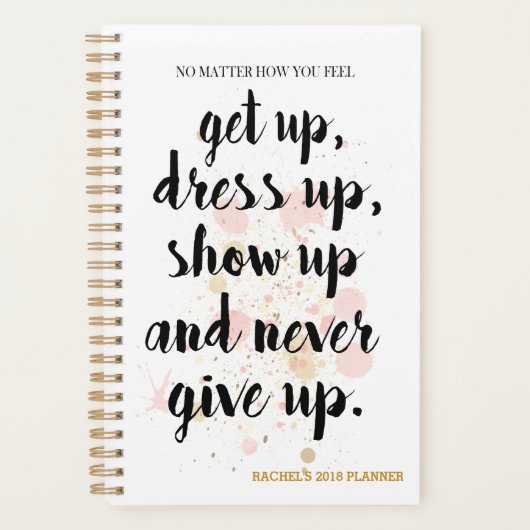 Never 与え Upやる気を起こさせるプランナー プランナー手帳 (正面)