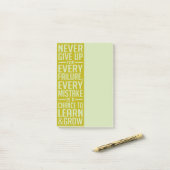 Never 与え Upやる気を起こさせる post-it ポストイット (デスク上)