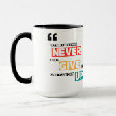 Never 与え Upデザイン マグカップ (左)