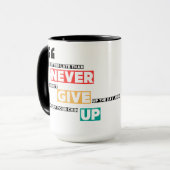 Never 与え Upデザイン マグカップ (正面左)