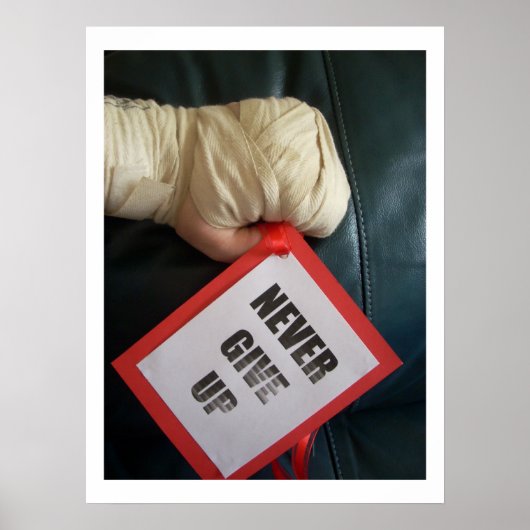 Never 与え Upボクシングポスター ポスター (正面)