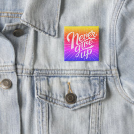 Never 与え Upボタン 缶バッジ
