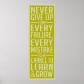 Never 与え Upポスタやる気を起こさせるー ポスター (正面)