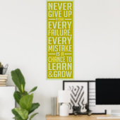 Never 与え Upポスタやる気を起こさせるー ポスター (ホームオフィス)