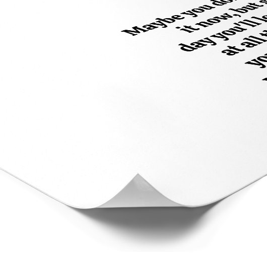 Never 与え Up感動的引用文 ポスター (角)