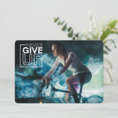 Never 与え Up - やる気を起こさせるサイクリング シーズンカード (スタンド正面)