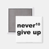 Never 与え Up – マグネット (正面/裏面)