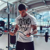 NEVER 与え UP, 意欲を起こ,  Black&Whiteスプレー色 Tシャツ