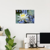 Never 与え Up《植物》スイレン ポスター (ホームオフィス)