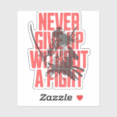 Never 与え Up – 毎日の赤と黒やる気を起こさせる シール (シート)