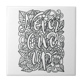 Never 与え Up – 自分で色を付ける タイル