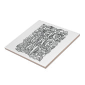 Never 与え Up – 自分で色を付ける タイル (側面)