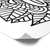 Never 与え Up – 自分で色を付ける ポスター (角)