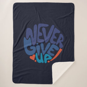 Never 与え Up – 青と赤の誕生日(濃色) シェルパブランケット