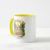 Never 与え Up Adventure Dog Mug - やる気を起こさせる マグカップ (正面左)