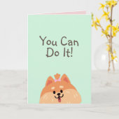 Never 与え Up and  Cute Dog Card カード (黄色い花)