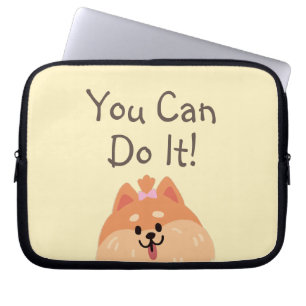 Never 与え Up and Cute Puppyラップトップスリーブ ラップトップスリーブ